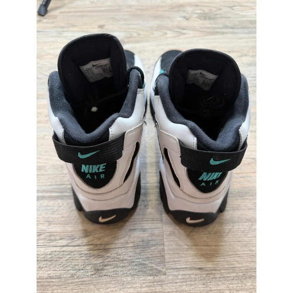 Nike Air Barrage Mid White Black Cabana Hyper Jade AT7847-001 Mens 11.5 Sneakers